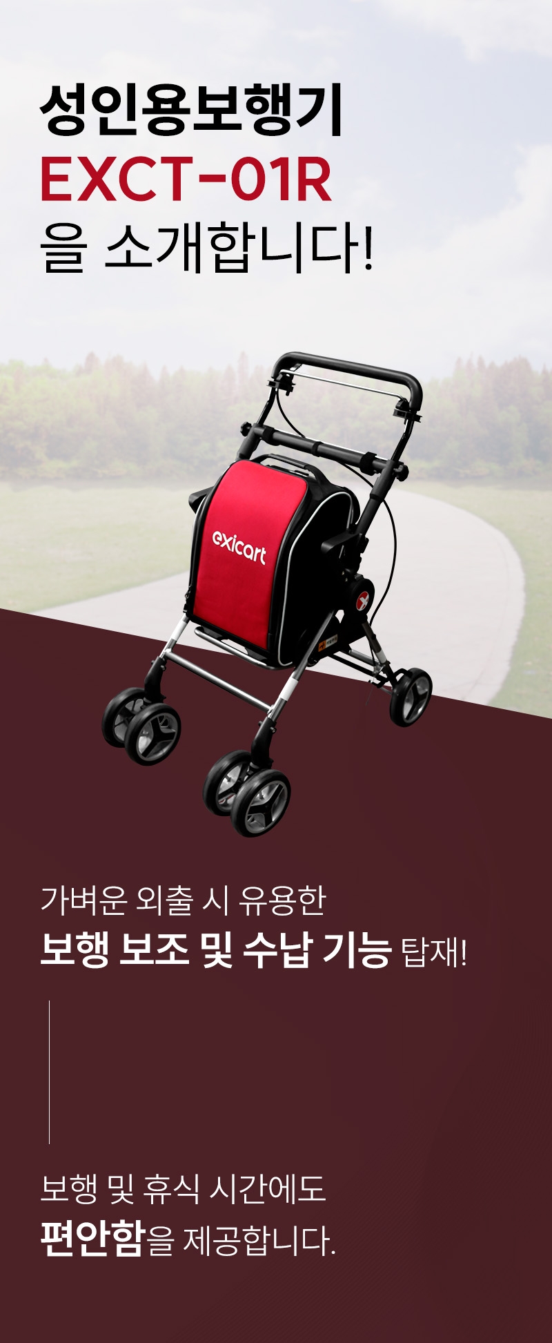성인용보행기 EXCT-01R